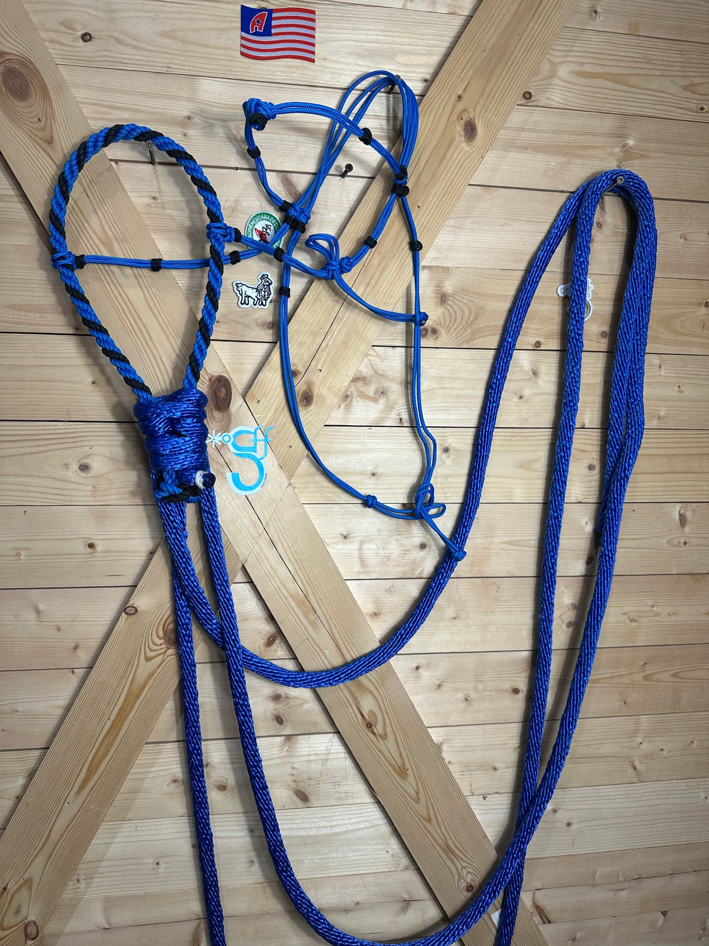 Falsa Riendas de Nylon Azul
