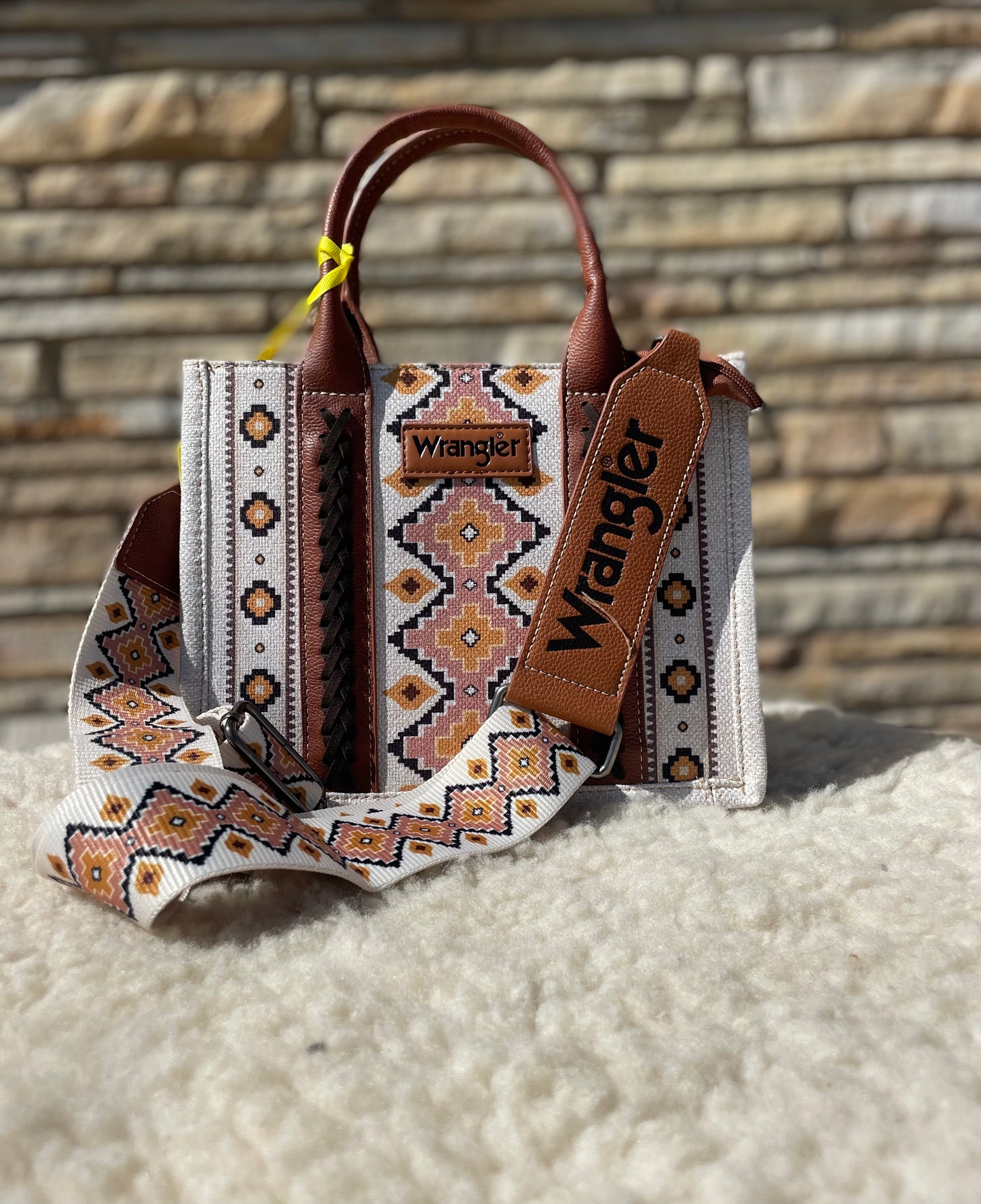 Wrangler Beige Tote Bag