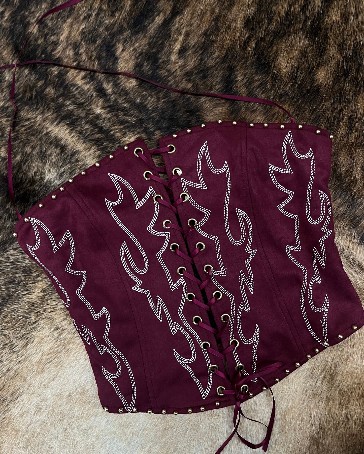 Raelynn Embroidered Western Corset Top