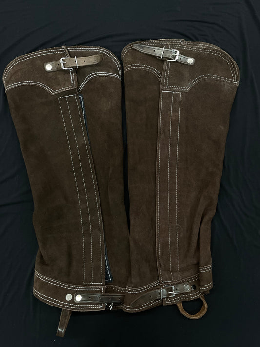 POLAINAS DE GAMUZA COLOR CAFE