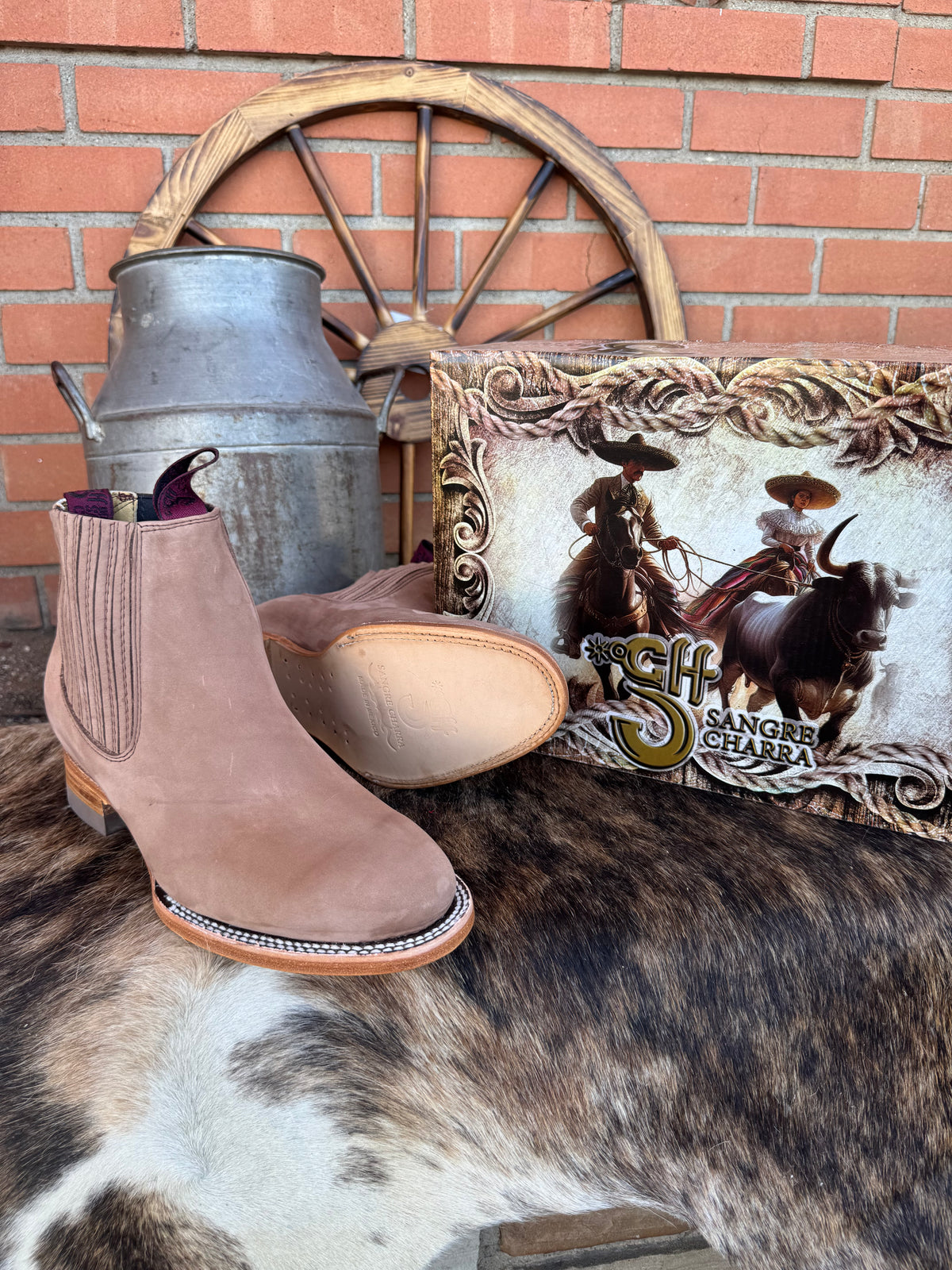 Botin Charro Suela Volada