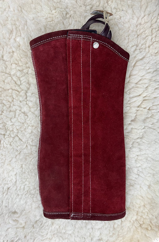 Polaina Charra lisa de Gamuza medida 40