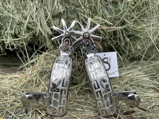 Espuela Charra Fina de acero inoxidable.