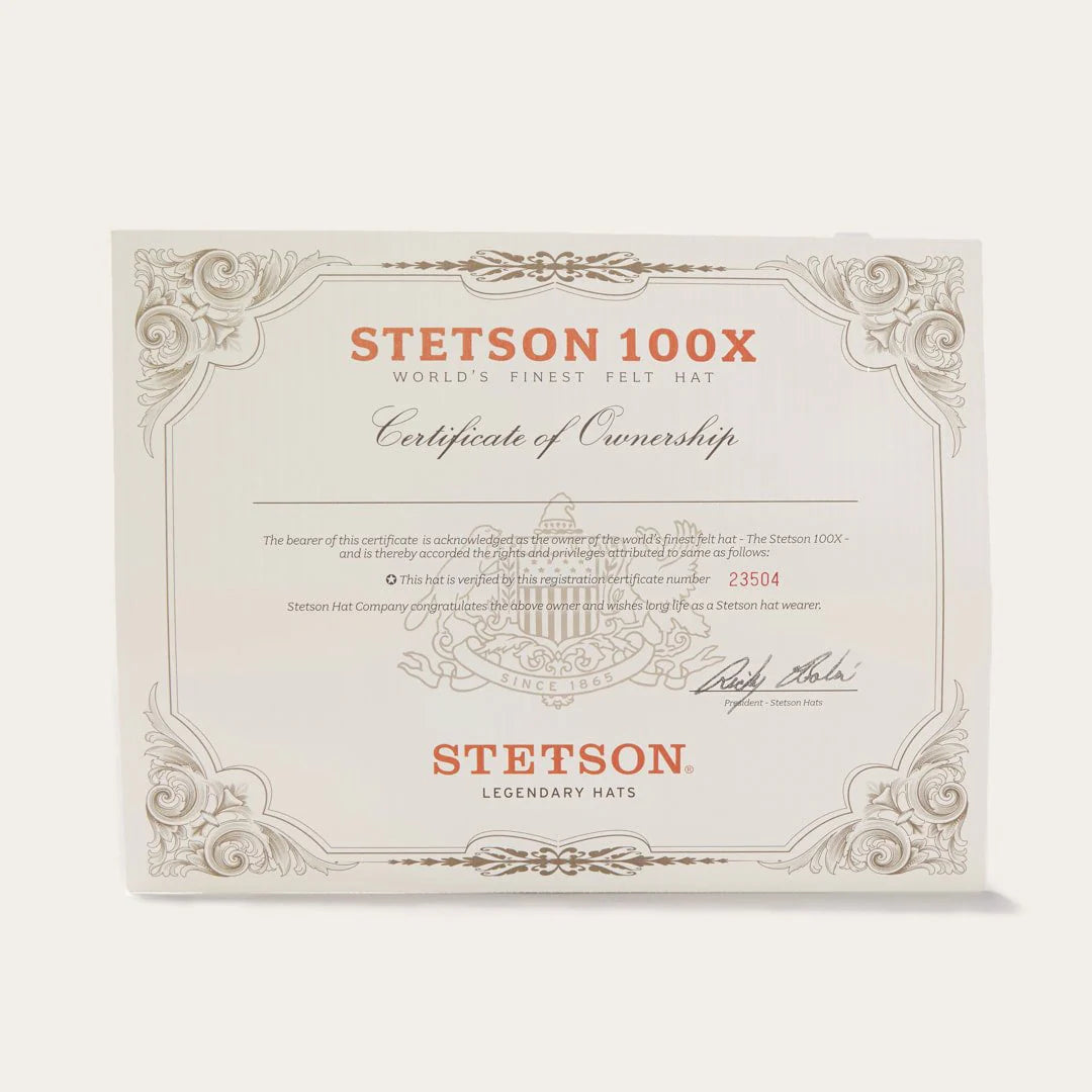 Stetson El Presidente 100X Premier Cowboy Hat