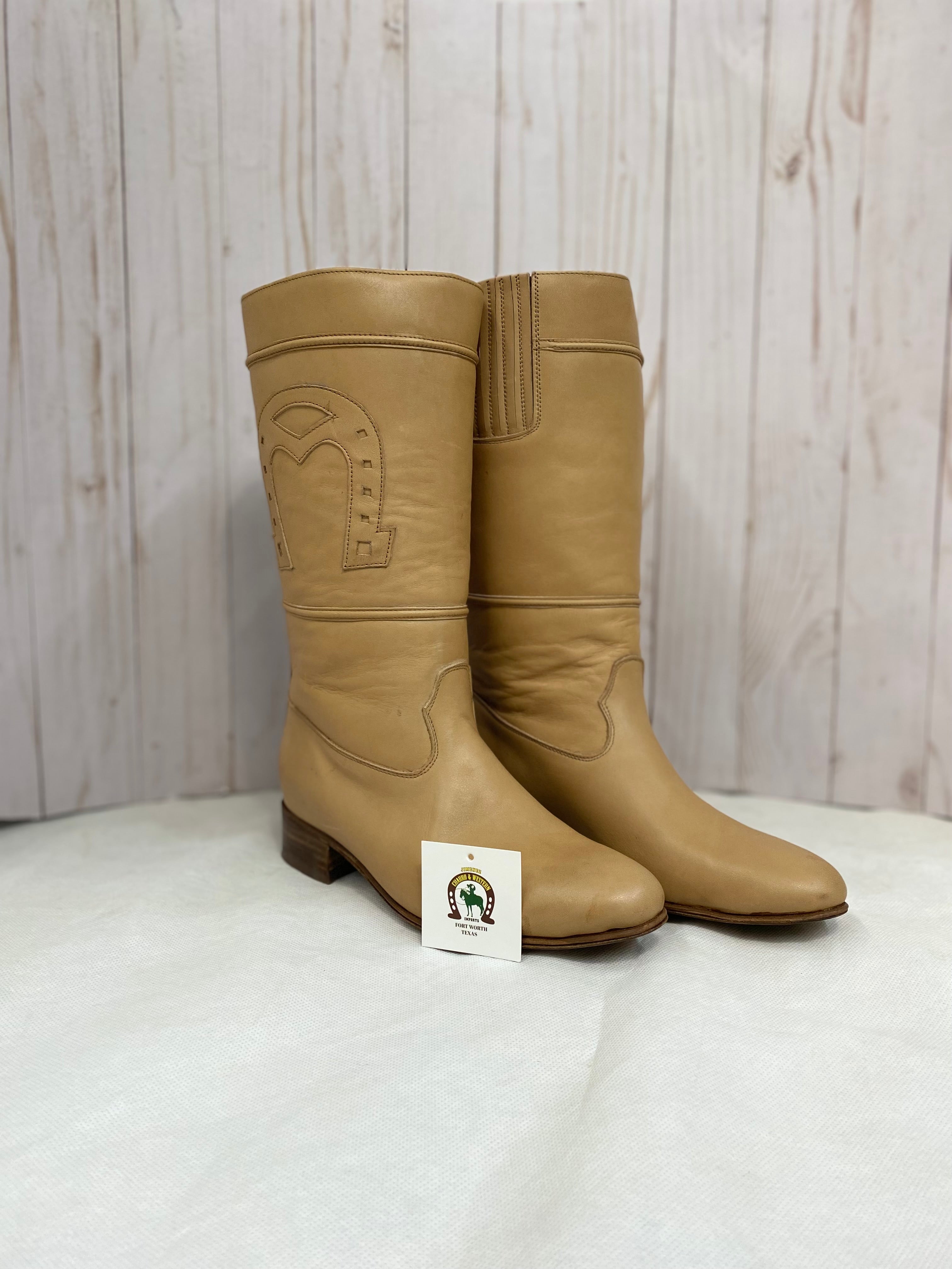 Bota Escaramuza Natural Adulto – Jimenez Charro Western Imports