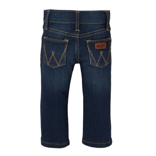 BABY BOY ADJUSTABLE WAIST WESTERN JEAN IN DARK BLUE