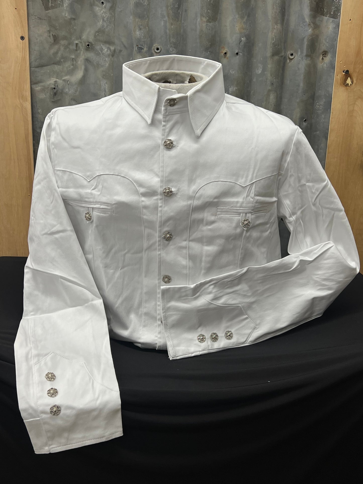 Camisa Charra lisa - Botonadura Fina