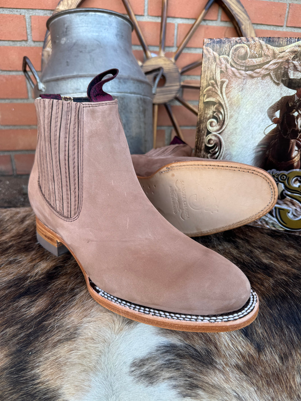 Botin Charro Suela Volada