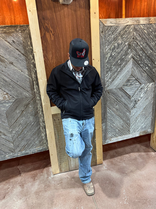 Ariat black letter softshell jacket