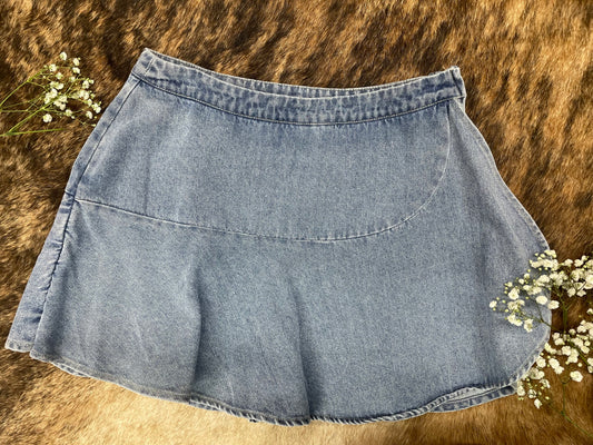 Fashionable Jean Skort