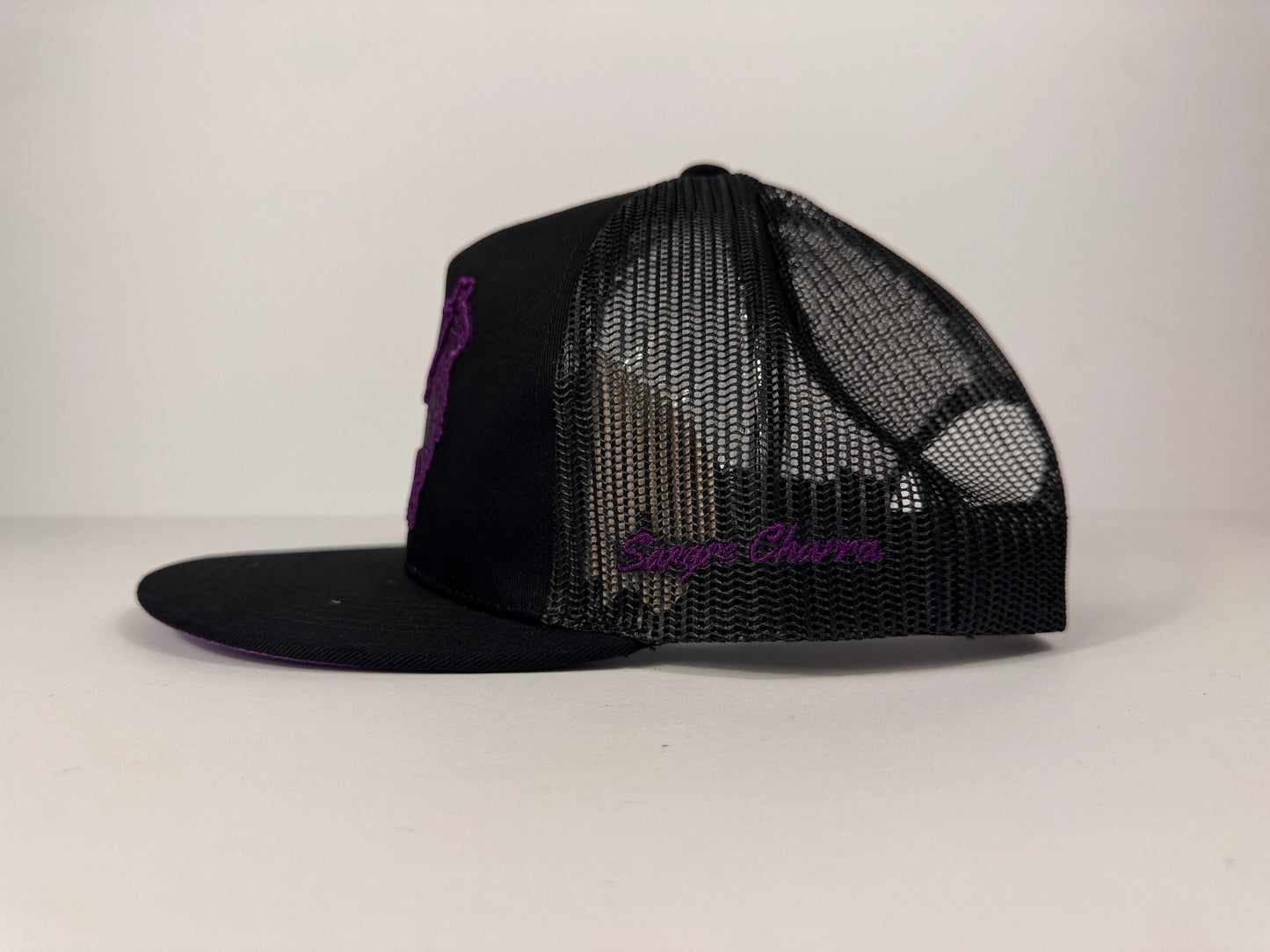 Sangre Charra “Colas" Hat Black Purple