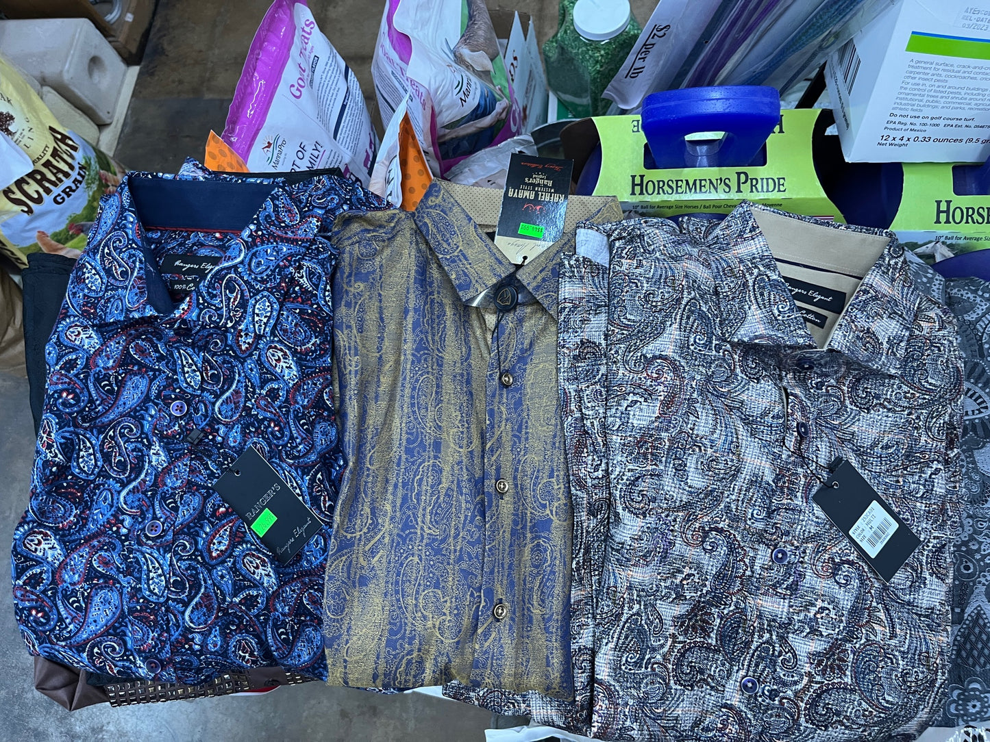 Mystery 3 Pack Camisas/ Shirts fancy western shirts
