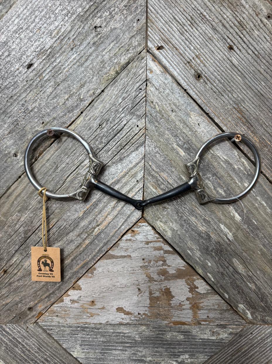 Freno Quebrado de Fierro Dulce Tipo Snaffle